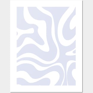 Abstract retro groovy print with waves Posters and Art